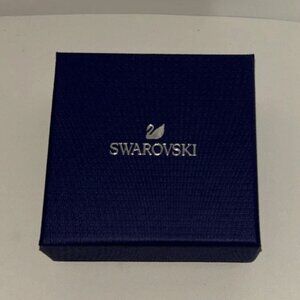 Dark Blue/Purple Swarovski Box 3-1/4 3-1/4 1-1/4 (EMPTY BOX)